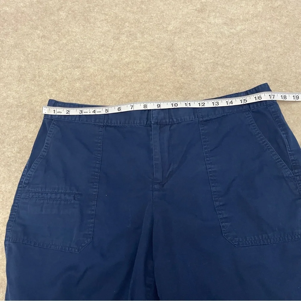 Lauren Ralph Lauren Blue Cotton 6” Inseam Shorts Women’s Size 10